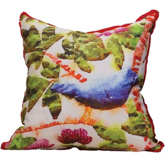 *NEW* GLOBAL VIEWS Emma's Silk Accent Pillow (Ret $222.50) - Picture 2 of 4